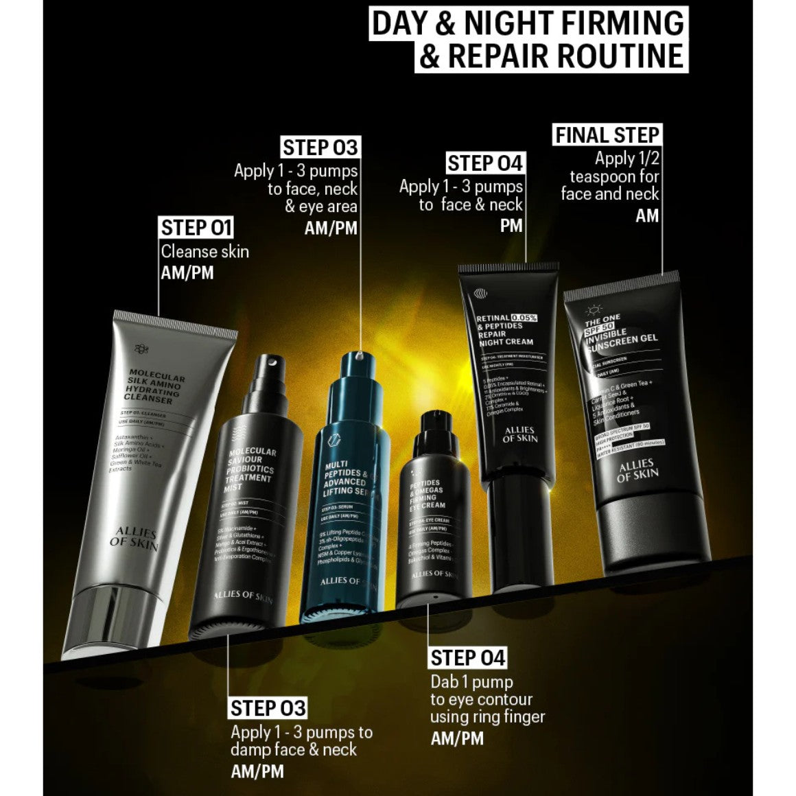 Allies of Skin Retinal 0.05% & Peptides Repair Night Cream