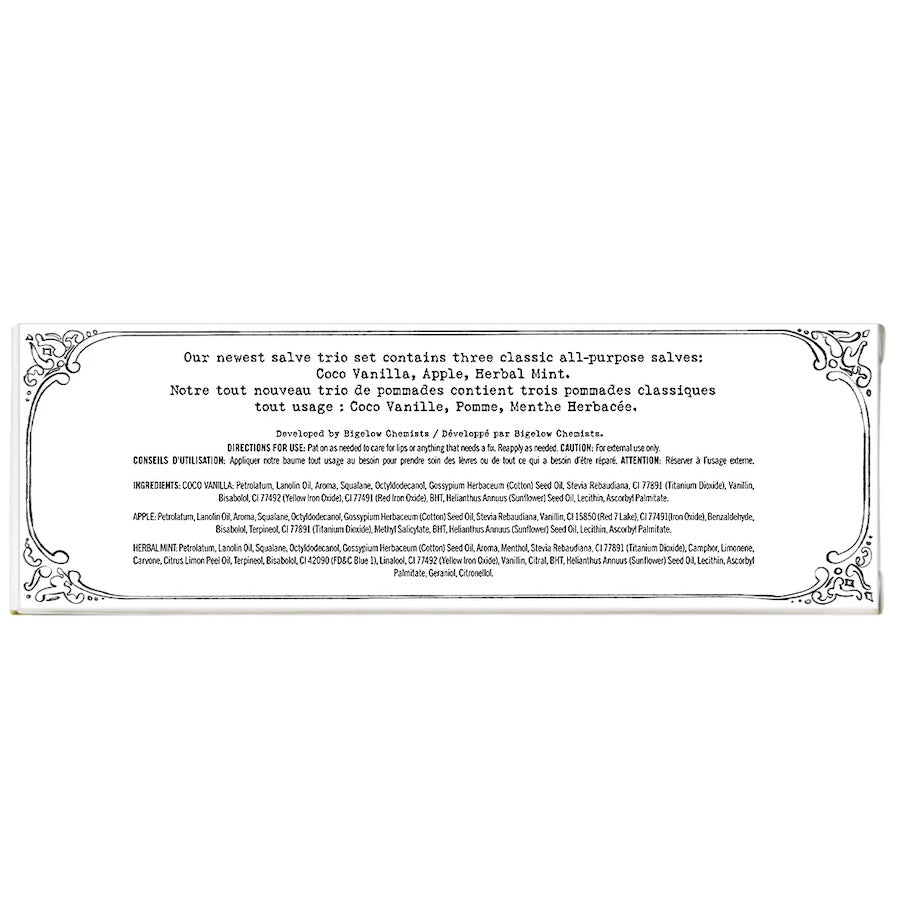 C.O. Bigelow Lip Salve Tin Trio